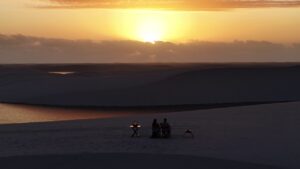 Nascer do sol no Delta do Parnaíba